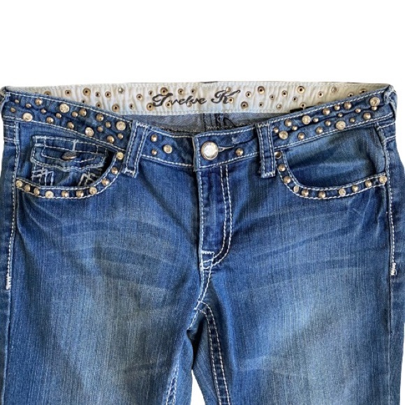 Twelve K Studded Capris Size 9 - Picture 4 of 10